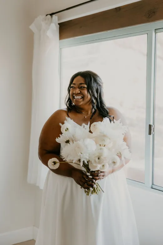 this joshua tree small wedding was so dreamy