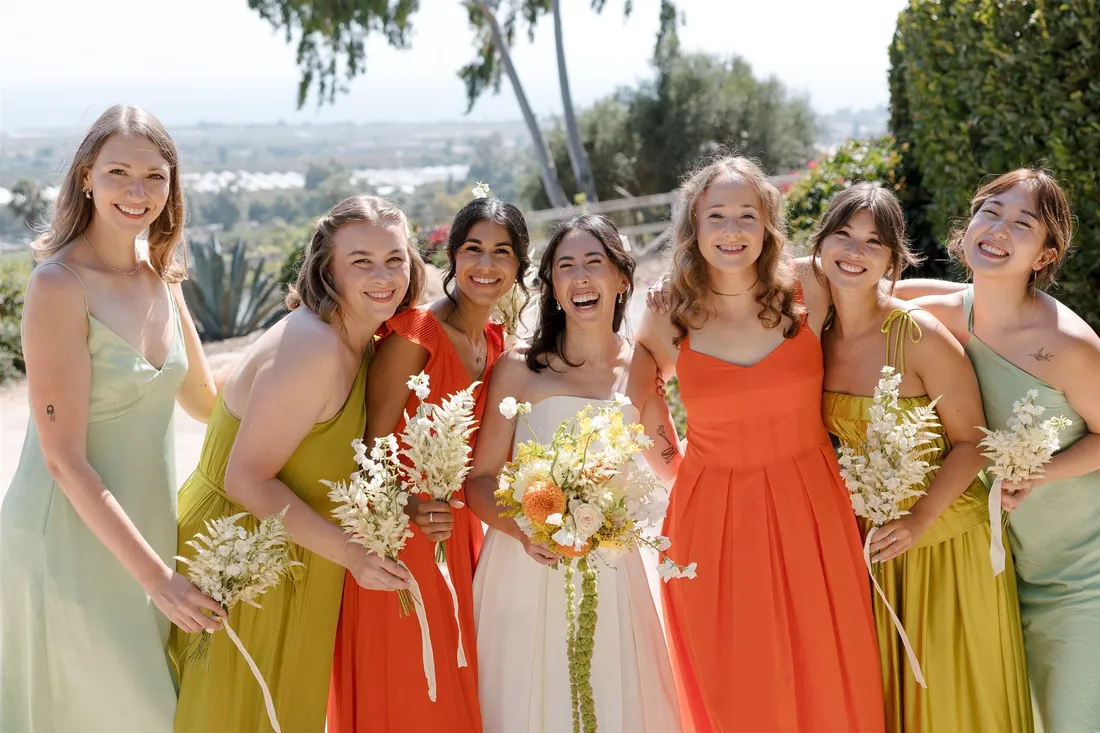 bride gets hair and makeup done before her beautiful Ocean View Farm wedding in Carpinteria, CA