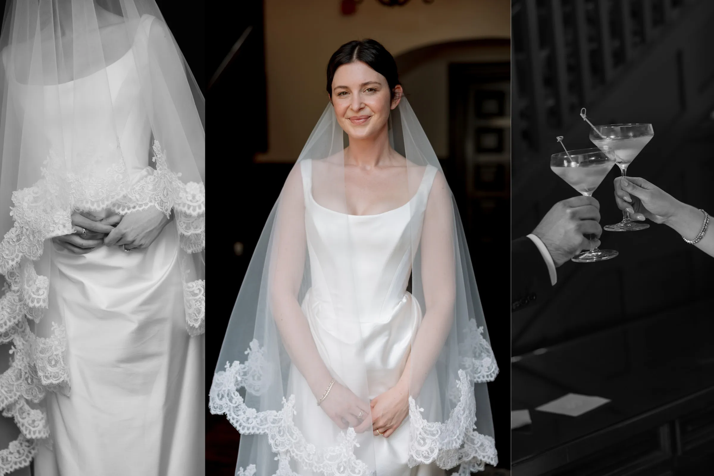 effortless low bun bridal hairstyle and natural airbrush makeup for this santa barbara bride's wedding