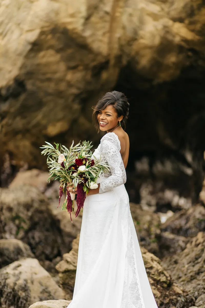 destination elopement for this out of state couple in big sur, california