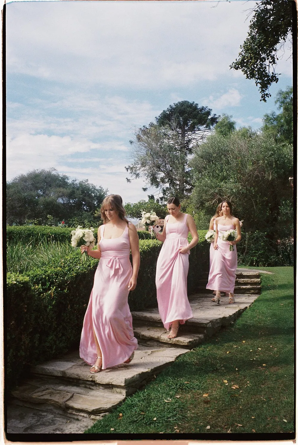 Los Angeles hair and makeup team glam up bride and bridesmaids in Palos Verdes, California