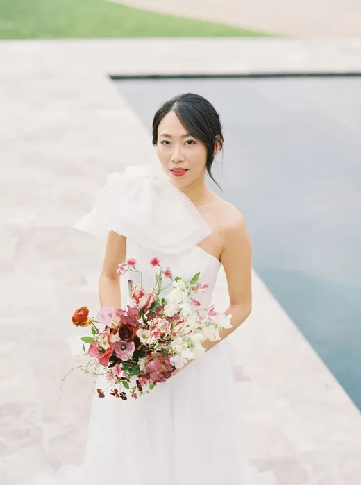 malibu bride got married at private estate