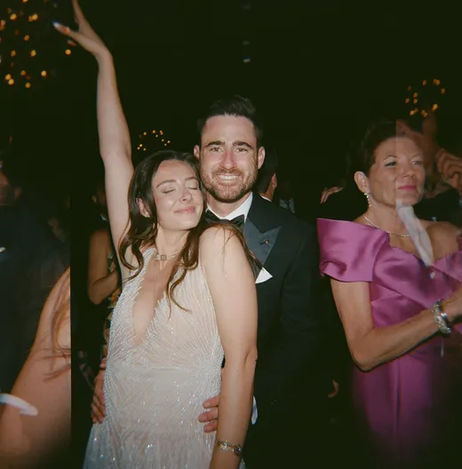 dance floor photos with bride and groom