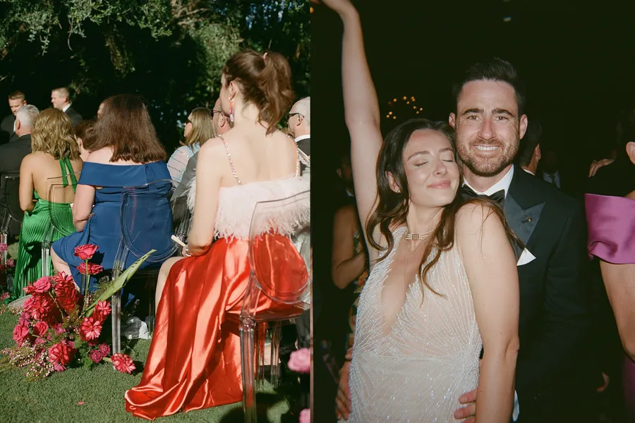 fun, colorful, candid wedding photos from this gorgeous day in palm springs at the venue The Parker Palm Springs