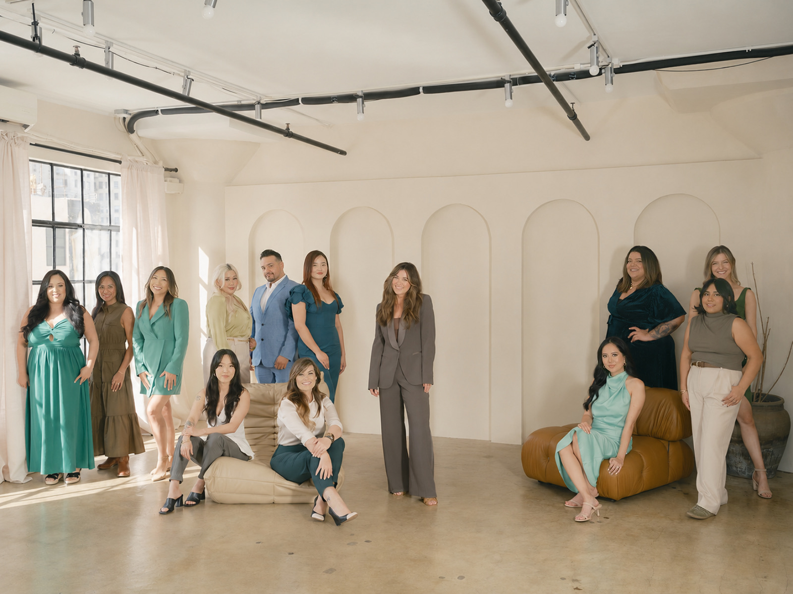 The Emily Lynn & Co. team at work backstage
