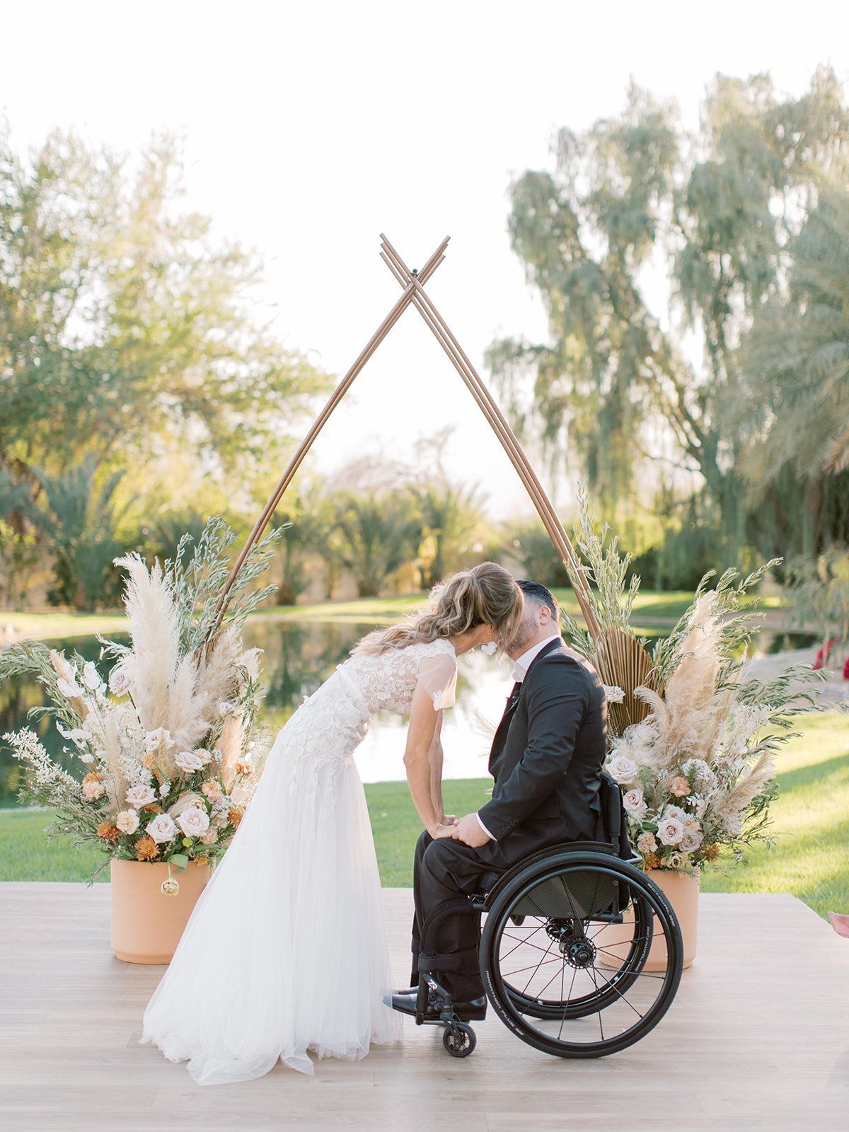 beautiful coachella valley wedding ceremony