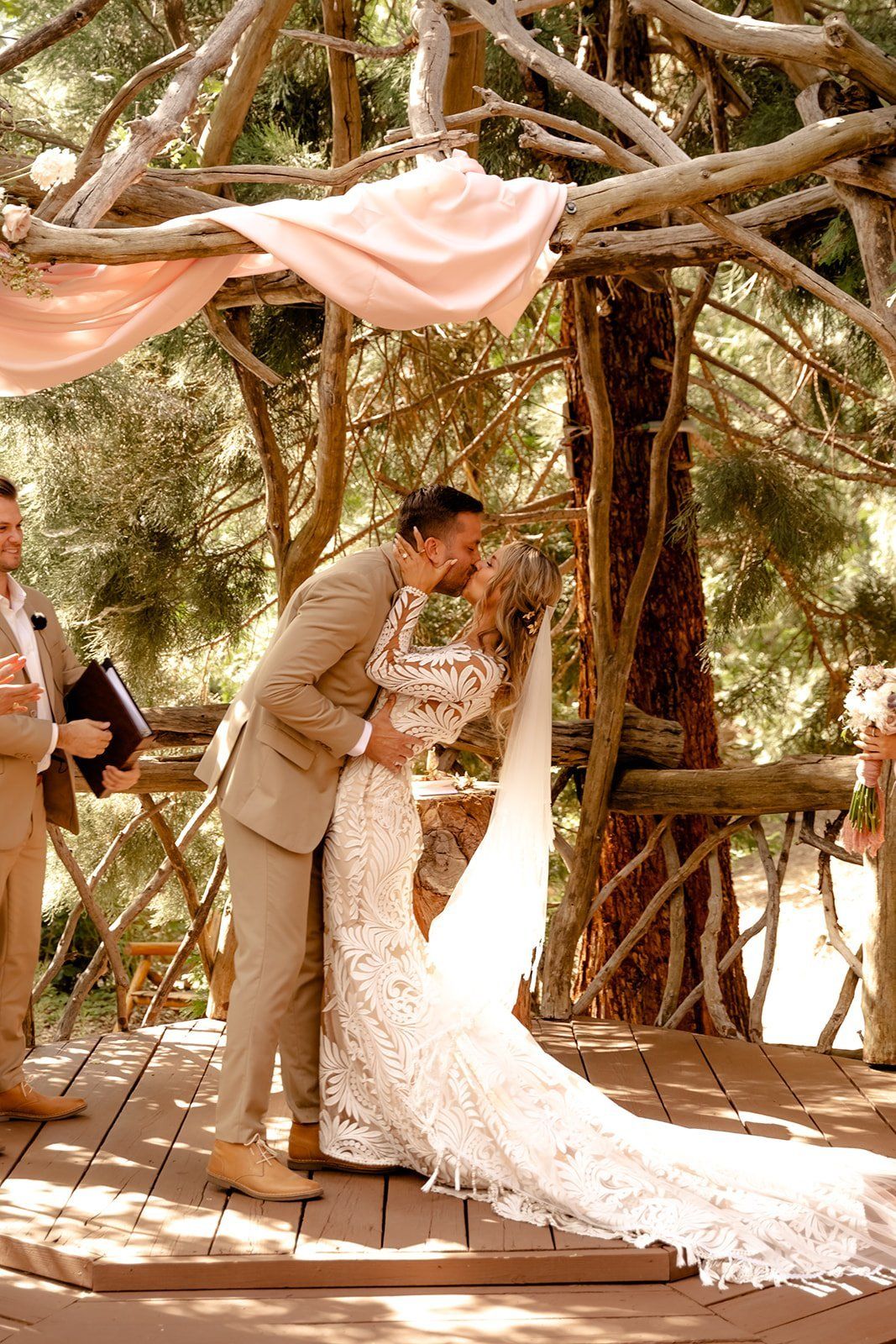 their boho wedding was out of a storybook