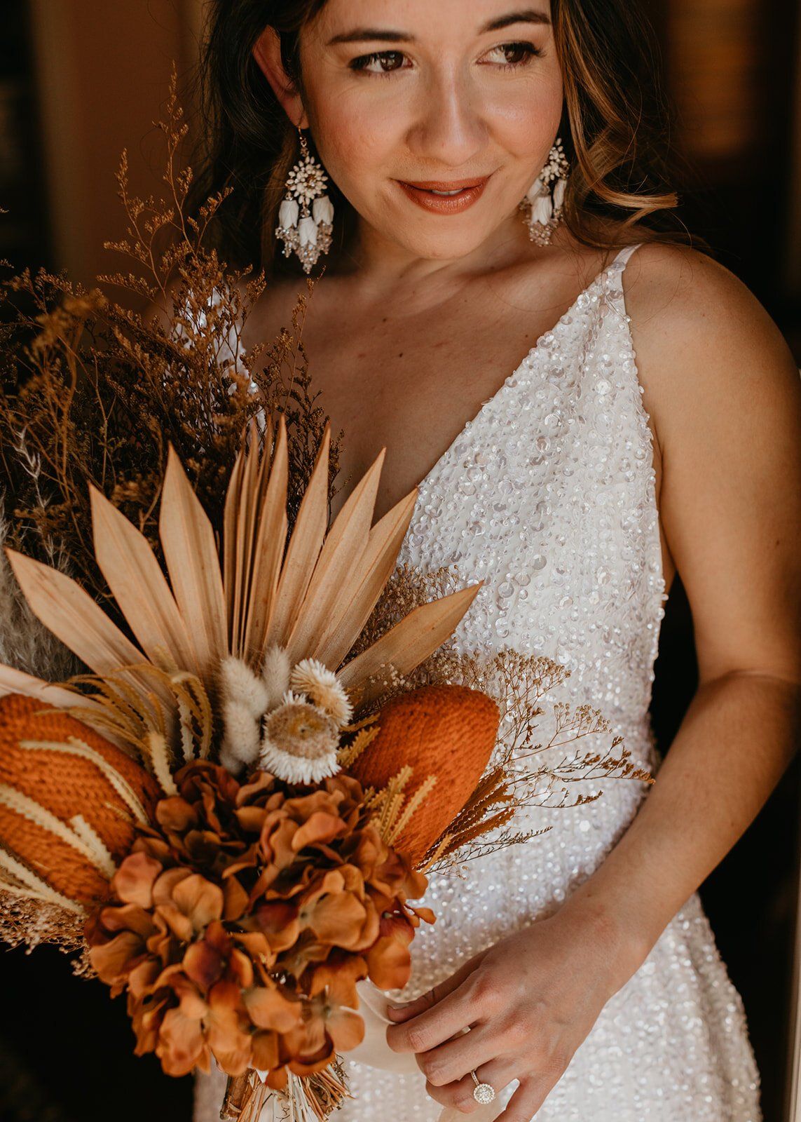 micro wedding in this bride's backyard turned into a boho dream