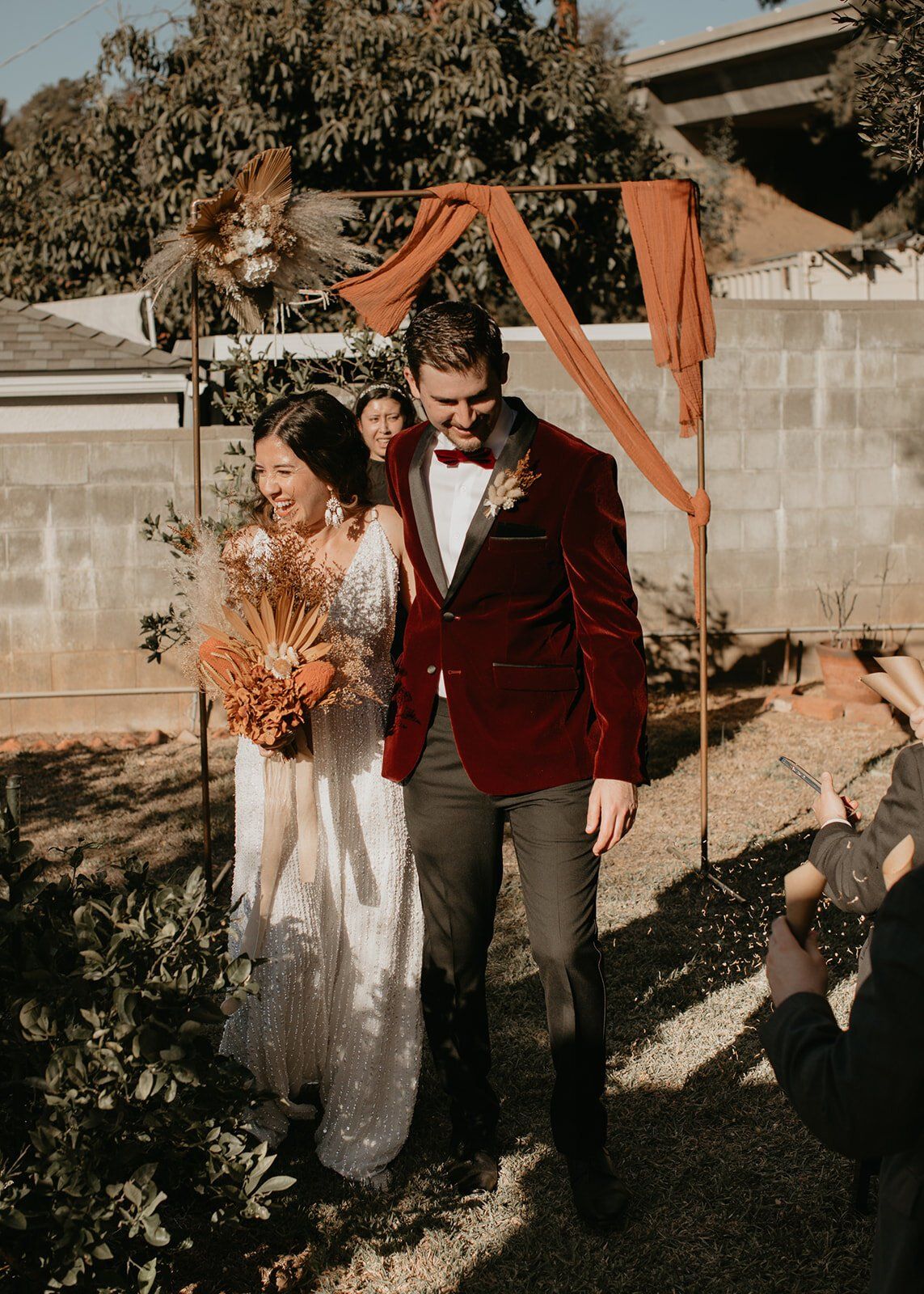 boho micro wedding in los angeles