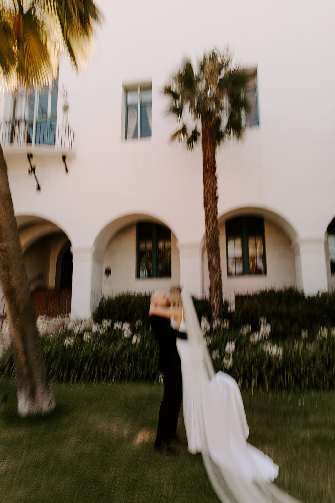 couple enjoys their wedding day in santa barbara, california
