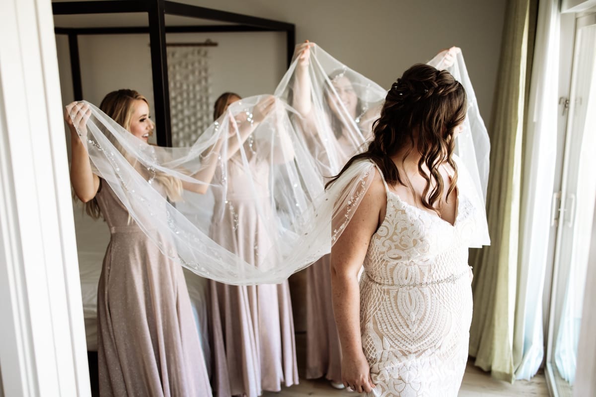 epic bridal cape for this palm springs colorful wedding
