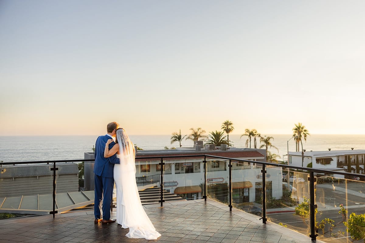 coastal wedding with an ocean view in southern CA