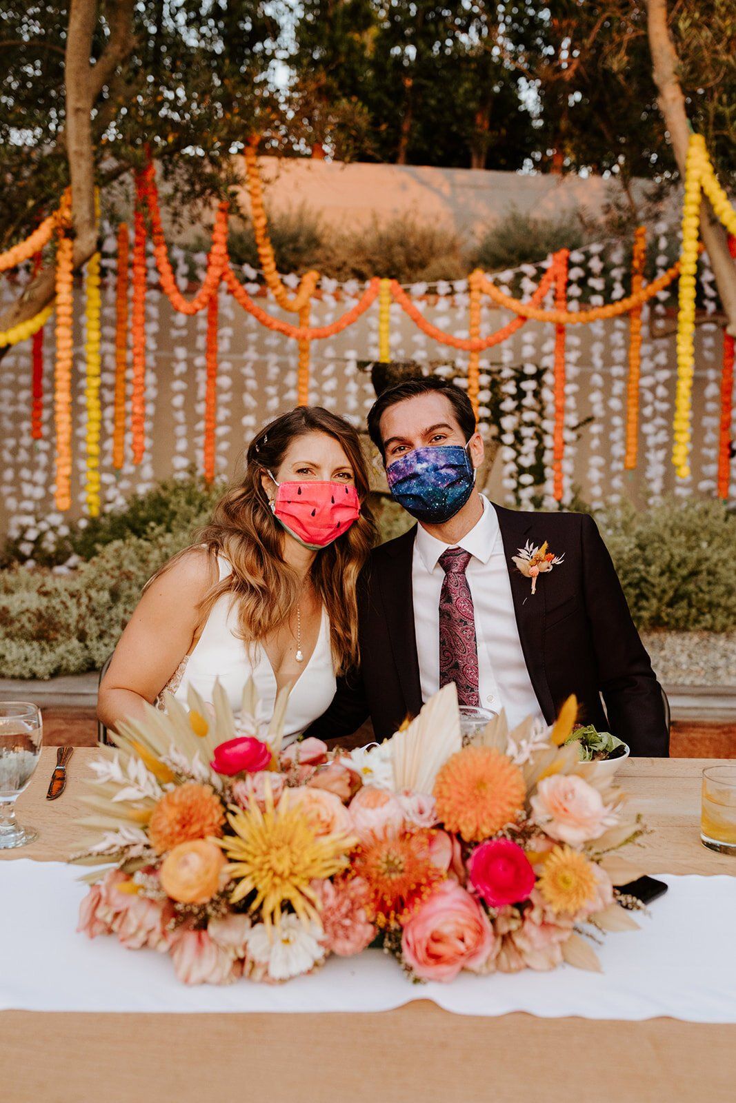 intimate, small covid wedding for this adorable couple in CA