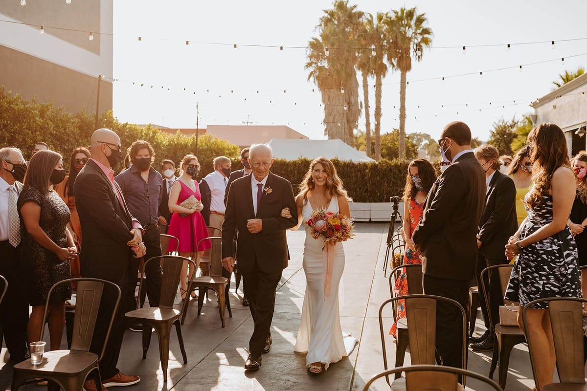 orange county, california wedding ceremony