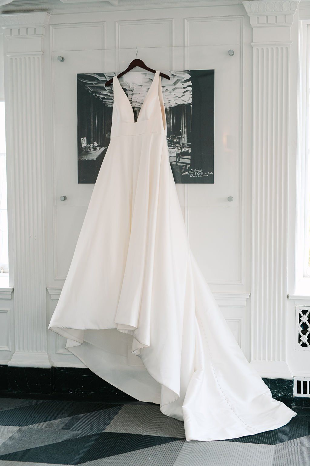 classic and timeless wedding gown for old hollywood style wedding