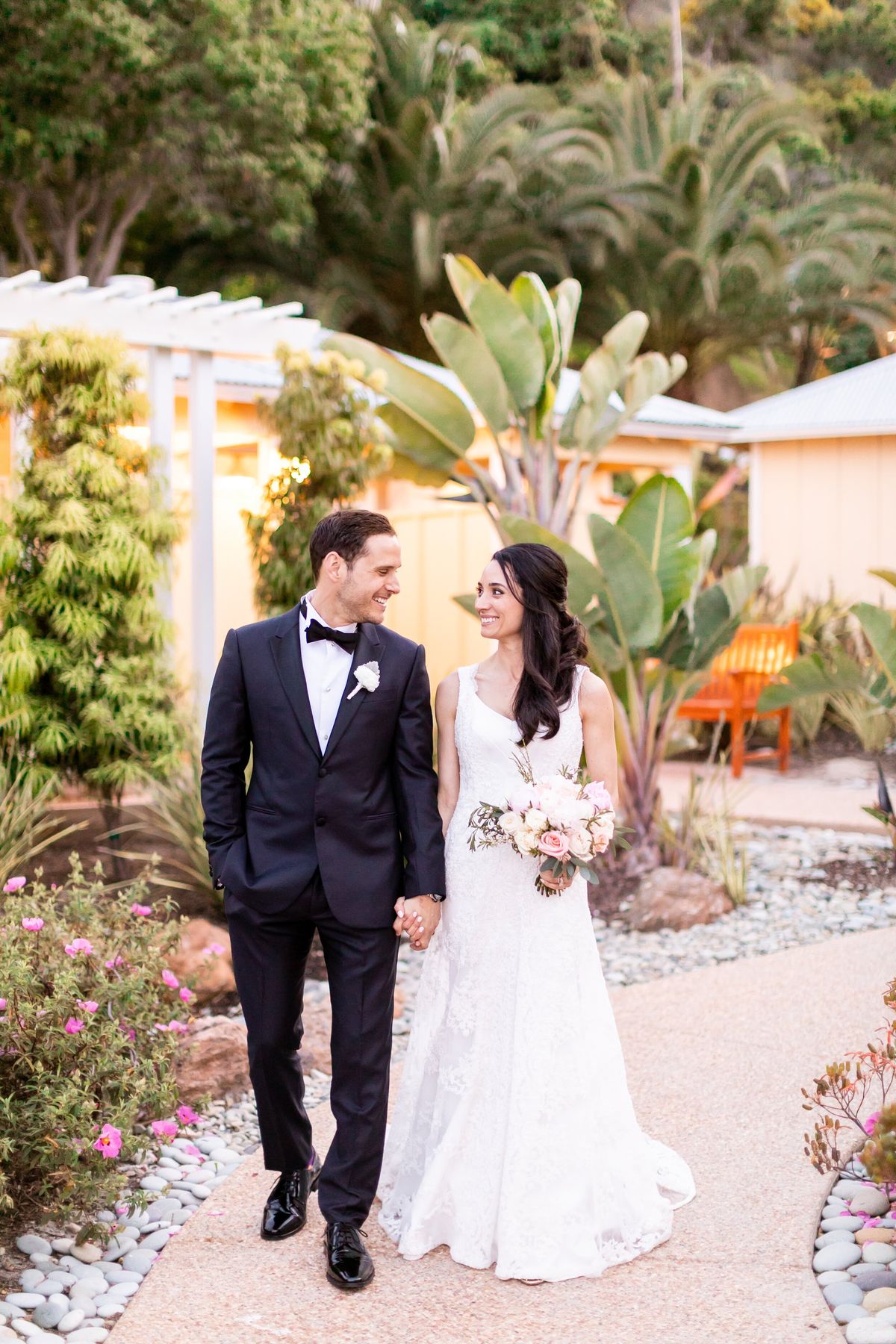 hair and makeup for this classic, modern bride's beautiful wedding in catalina island, California