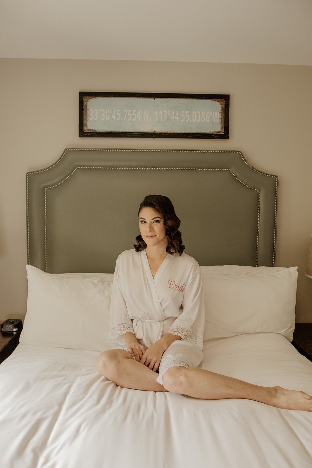 modern old hollywood waves hairstyle for this gorgeous bride getting married at the ranch at laguna beach in southern california