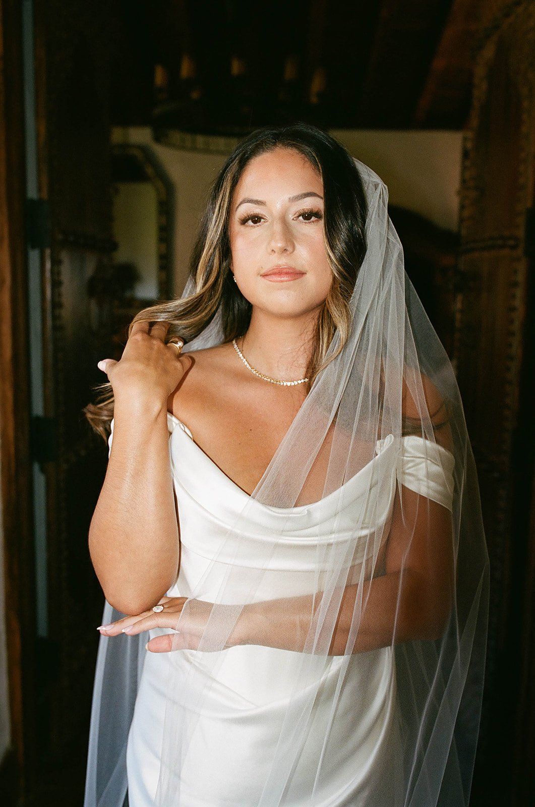 natural and effortless hair and makeup look for los angeles bride's ranch wedding