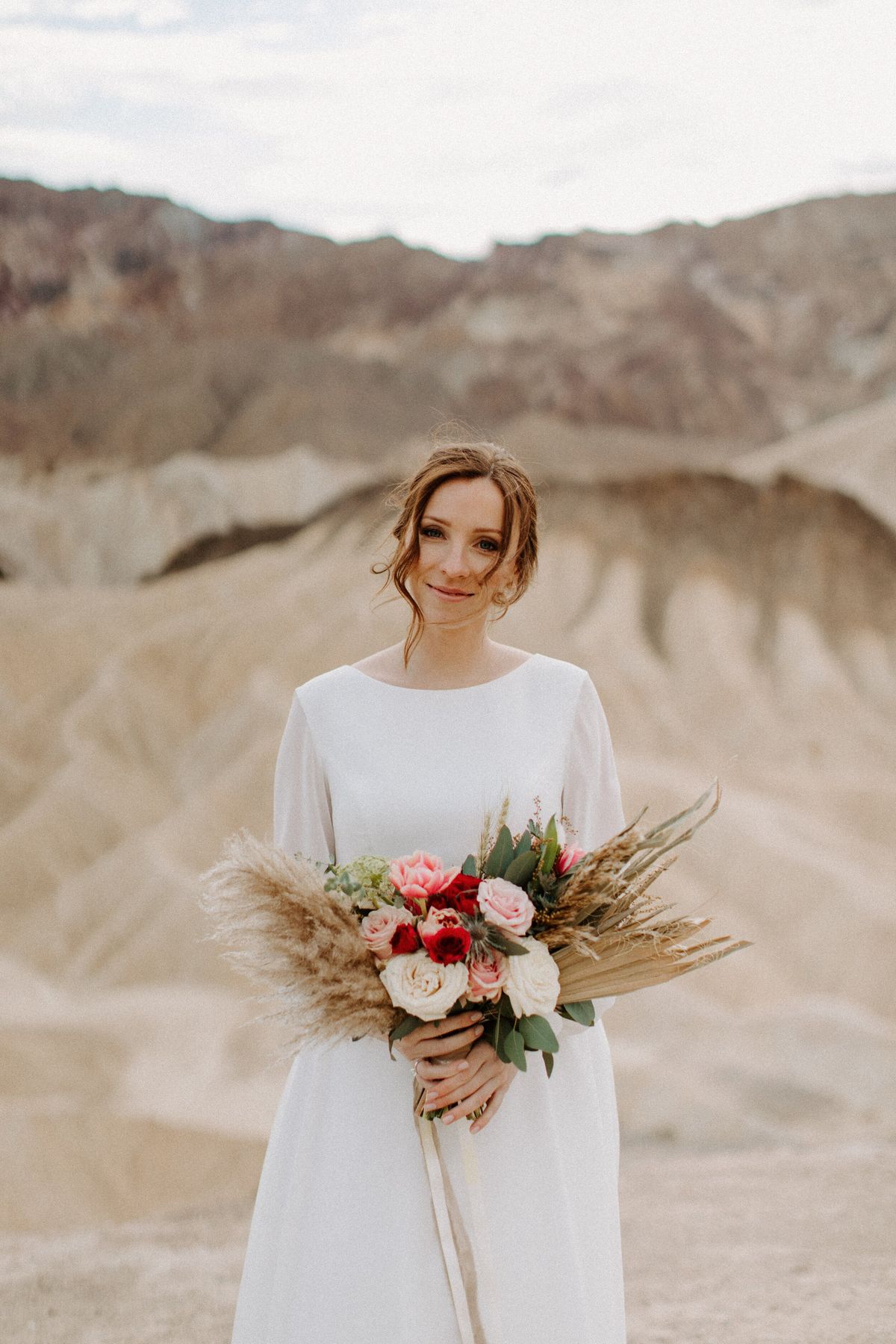 boho bride's epic elopement at death valley national park