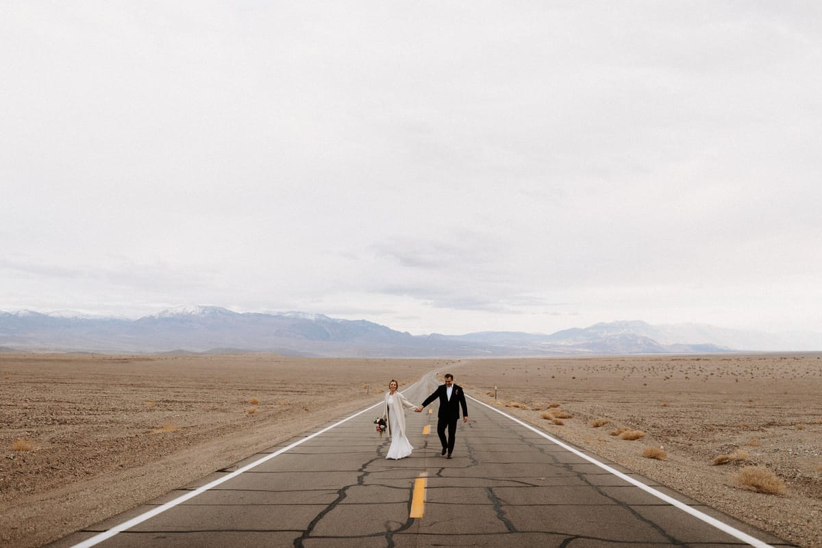 destination wedding at death valley national park in california