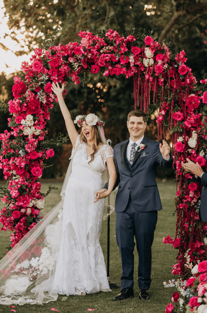 On the day-of, the bride got ready with Emily Lynn & Co. and accessorized with pearl Jimmy Choos to match her pearl engagement ring, her mother’s wedding necklace, and Edwardian diamond earrings.