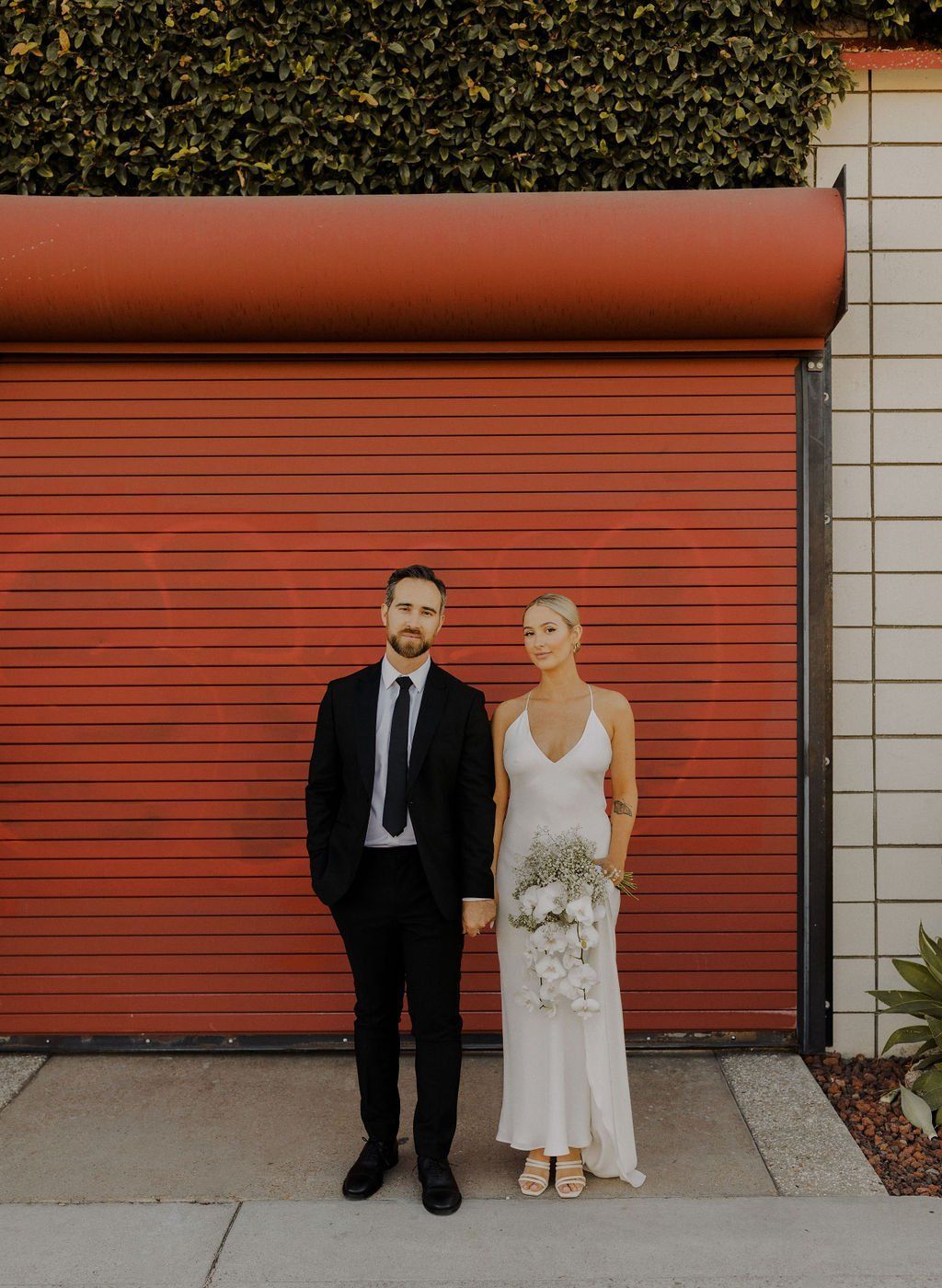 culver city wedding is modern, classic, and colorful