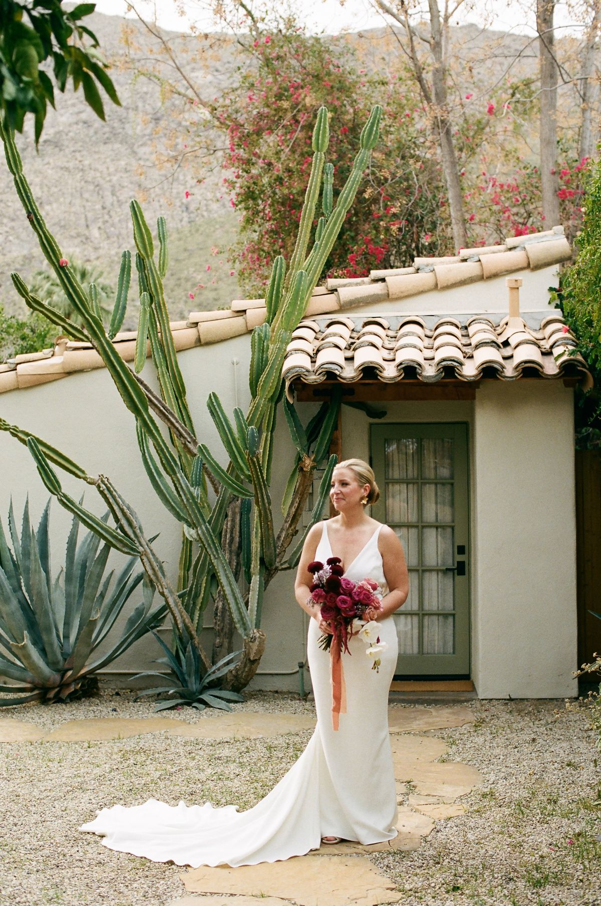 film photography of epic palm springs wedding