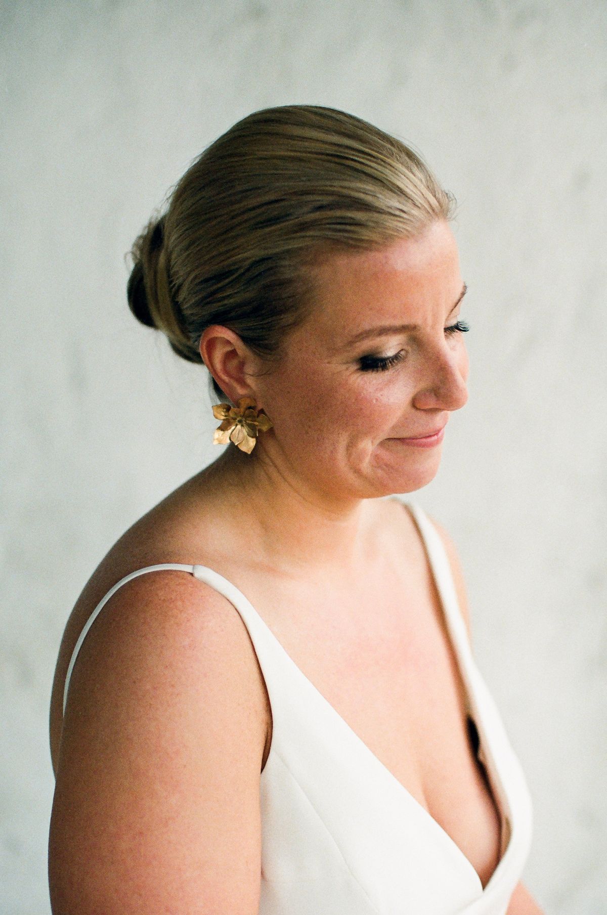 hair and makeup ready for her palm springs wedding