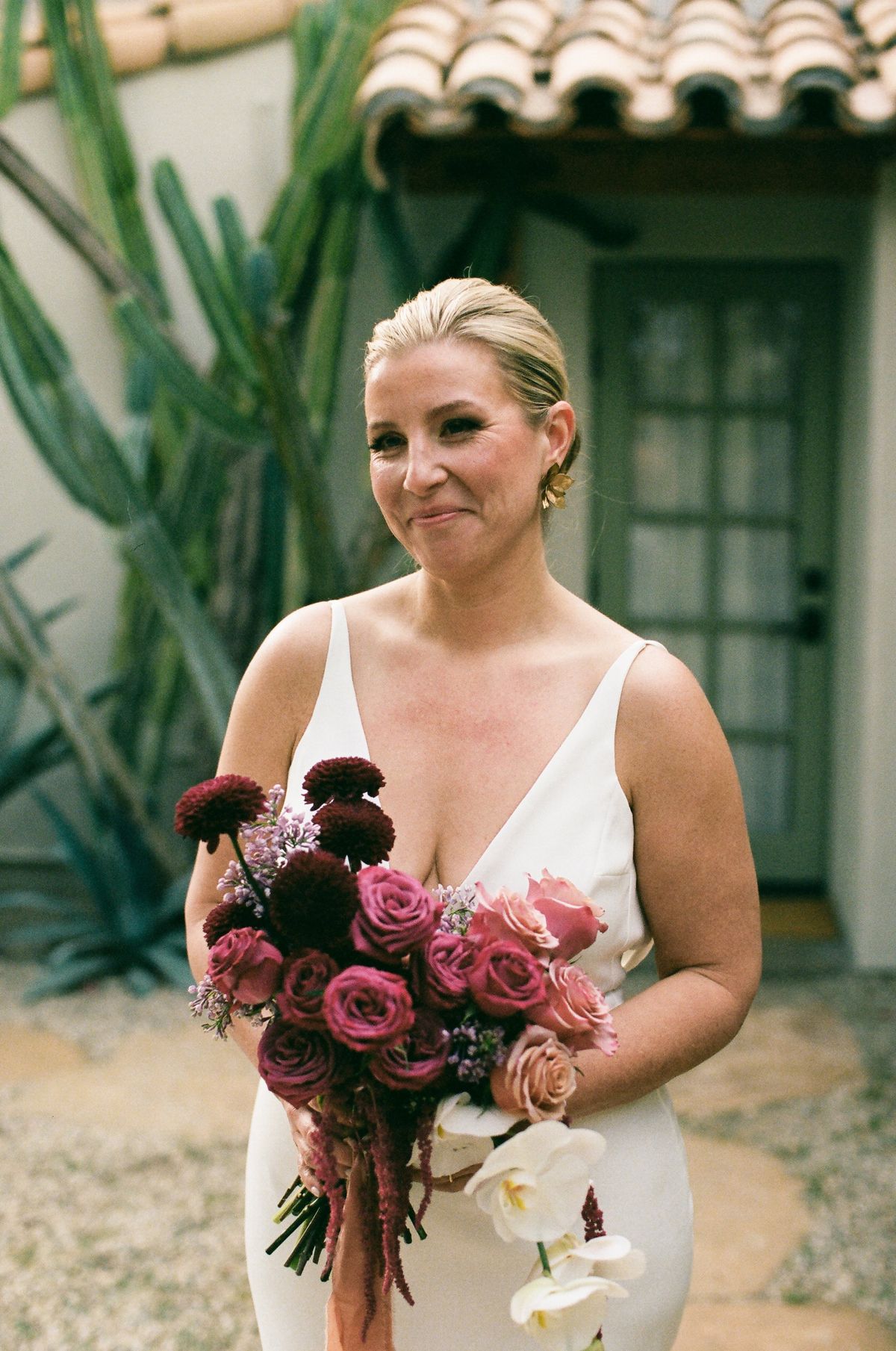 hair and makeup team glams palm springs bride