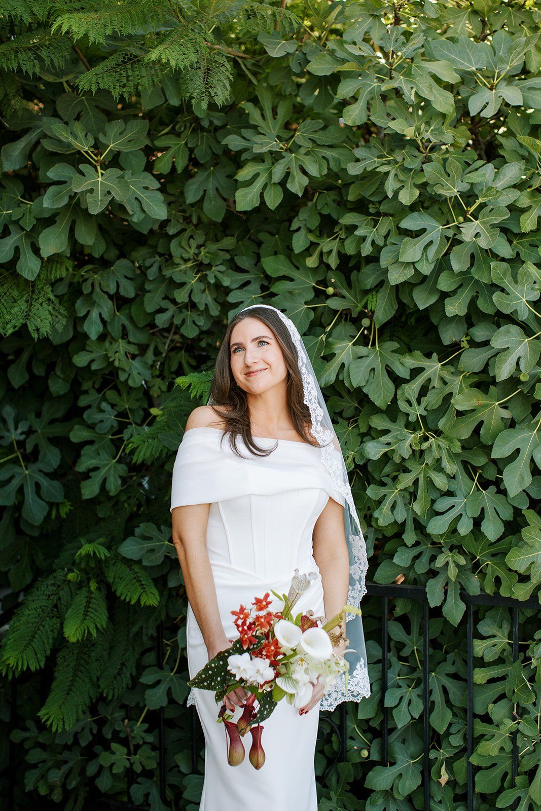 natural airbrush makeup for this bride along with bridal hair down with waves
