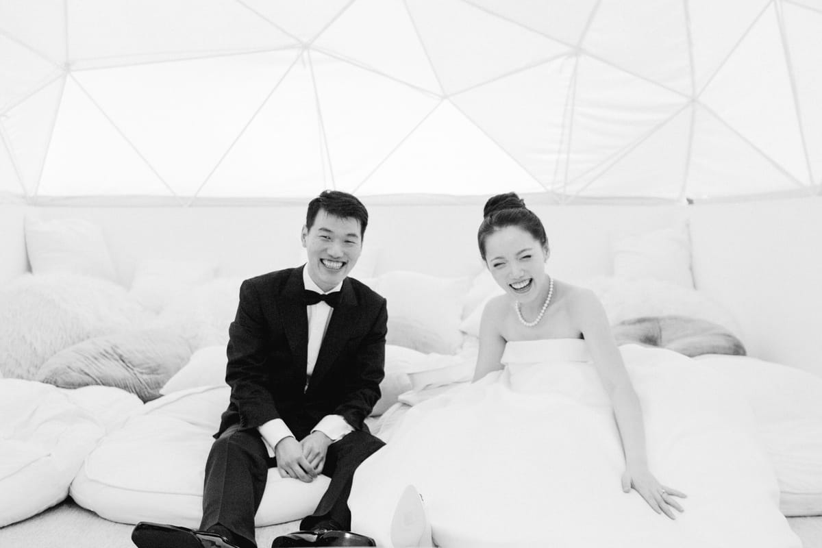 micro wedding for this los angeles couple