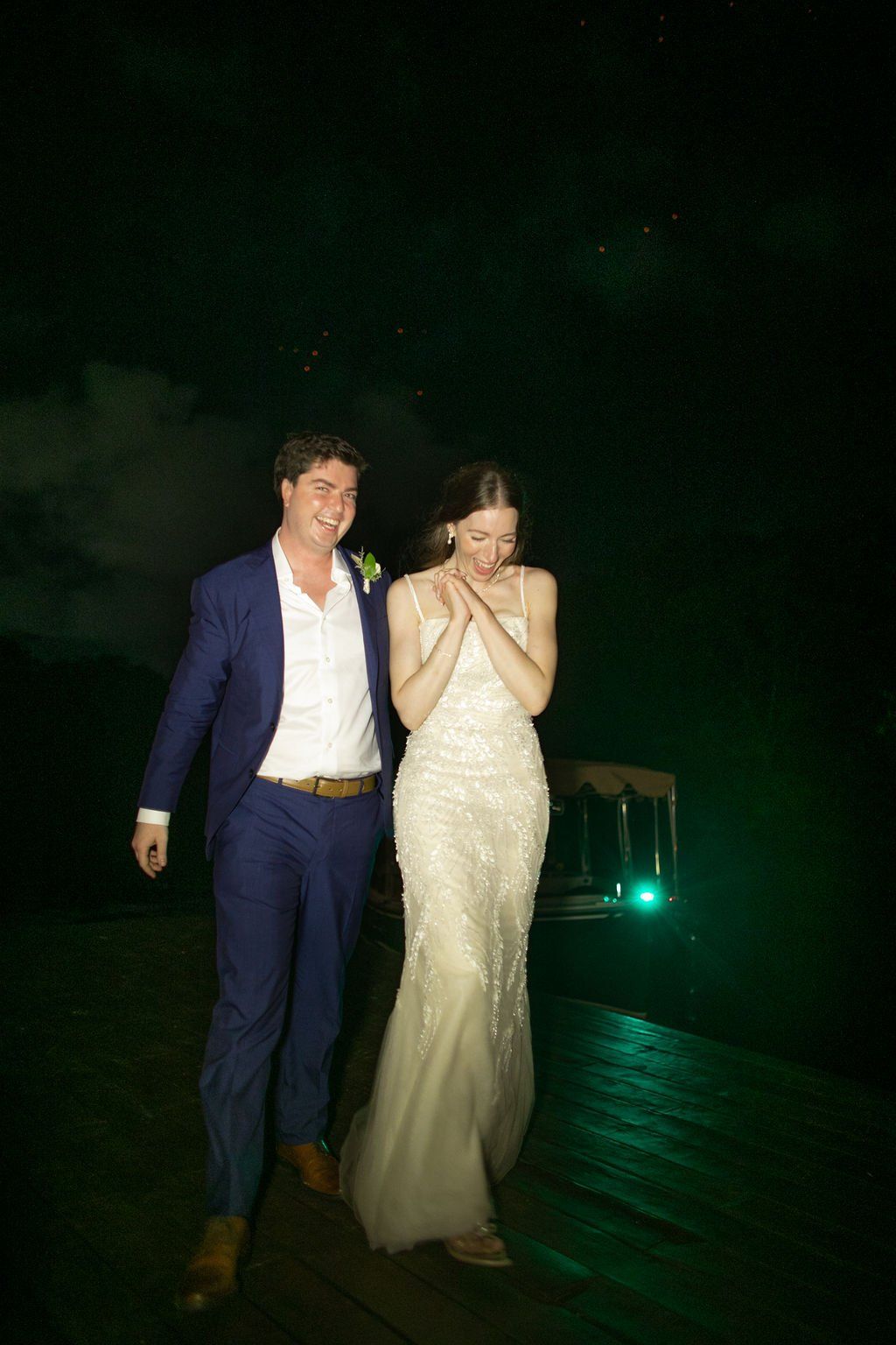 firework entrance into the wedding reception at banyan tree mayakoba in riviera maya mexico
