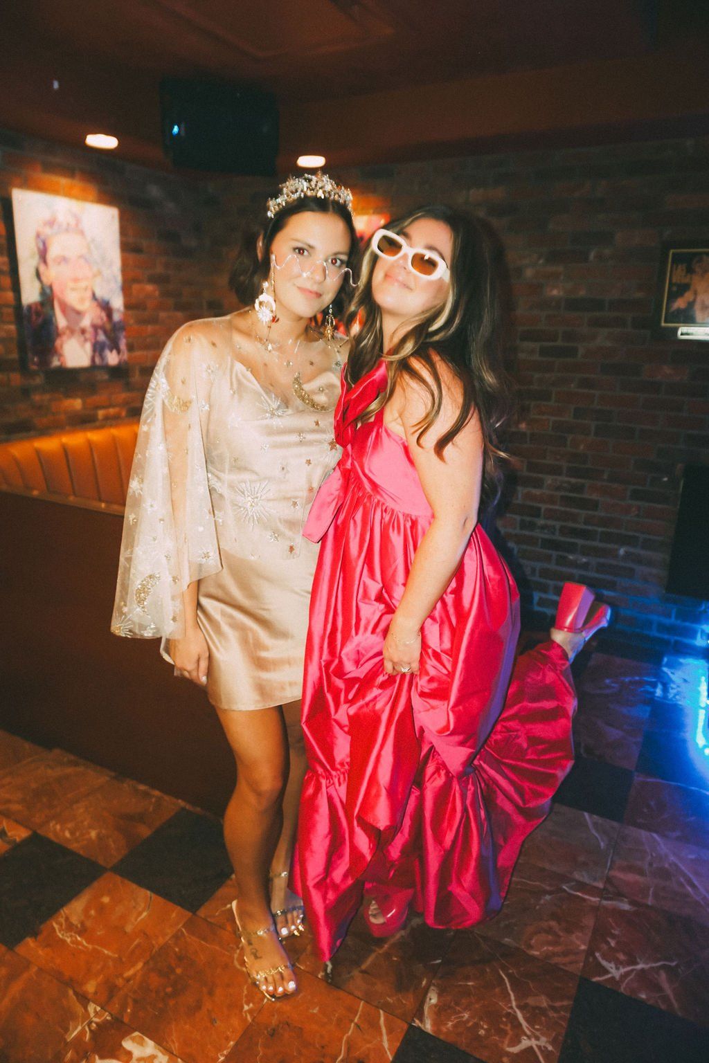 bride and groom plan after party at a vegas karaoke bar