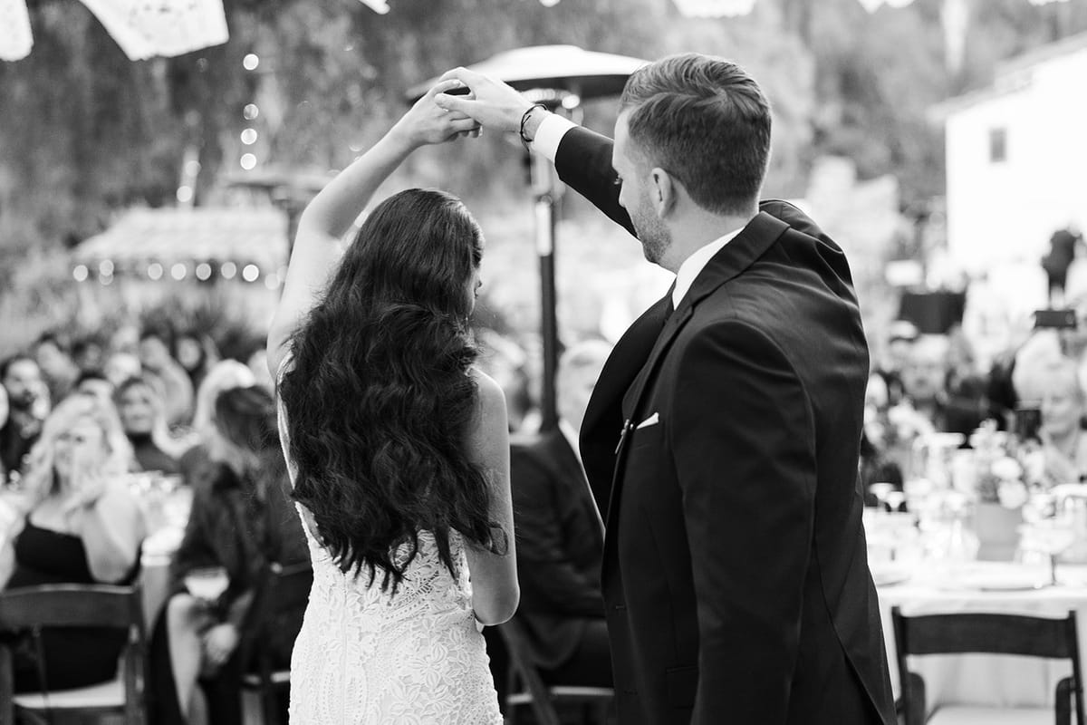 bride and groom's first dance