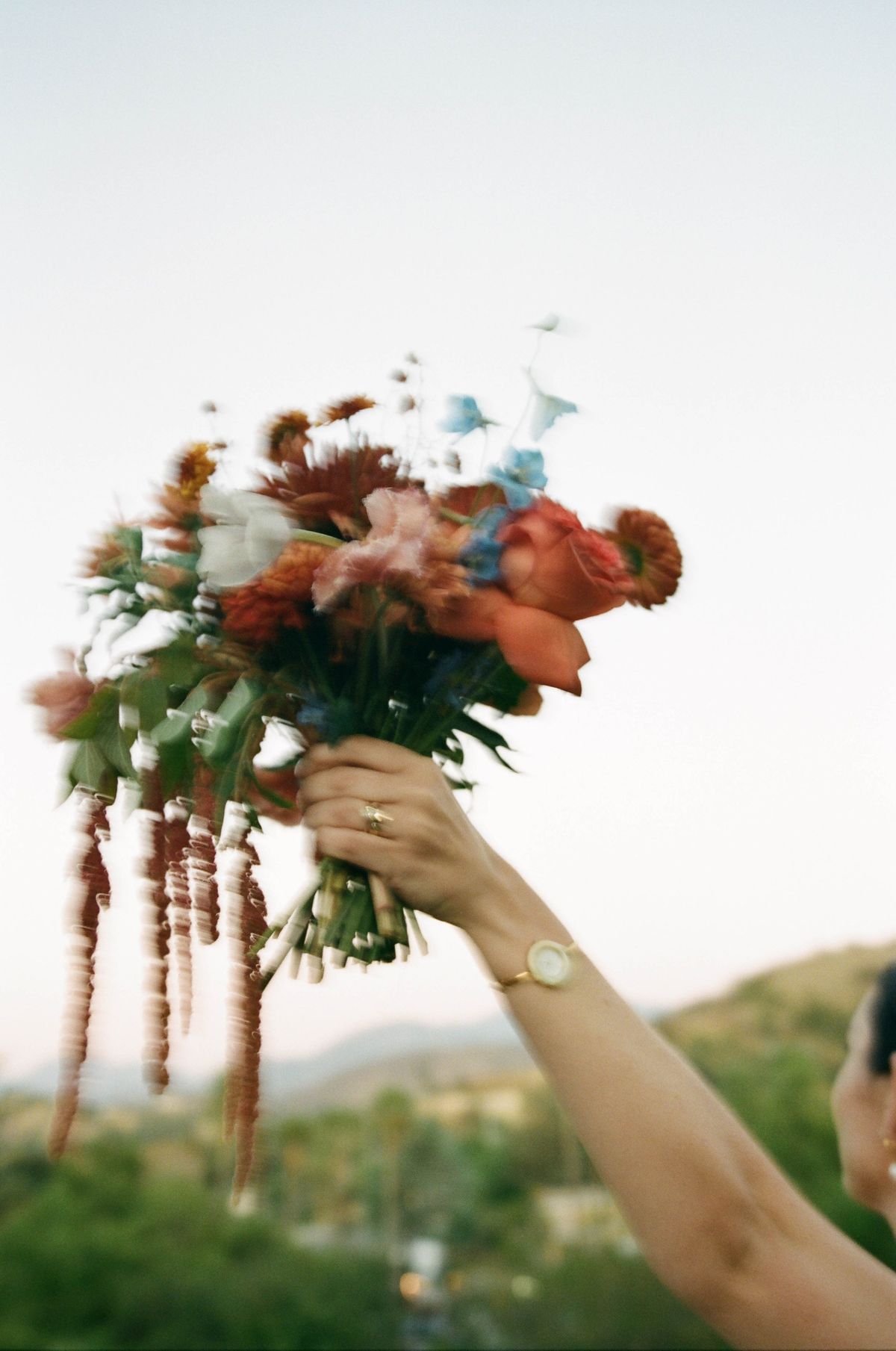 florals on film at los angeles wedding