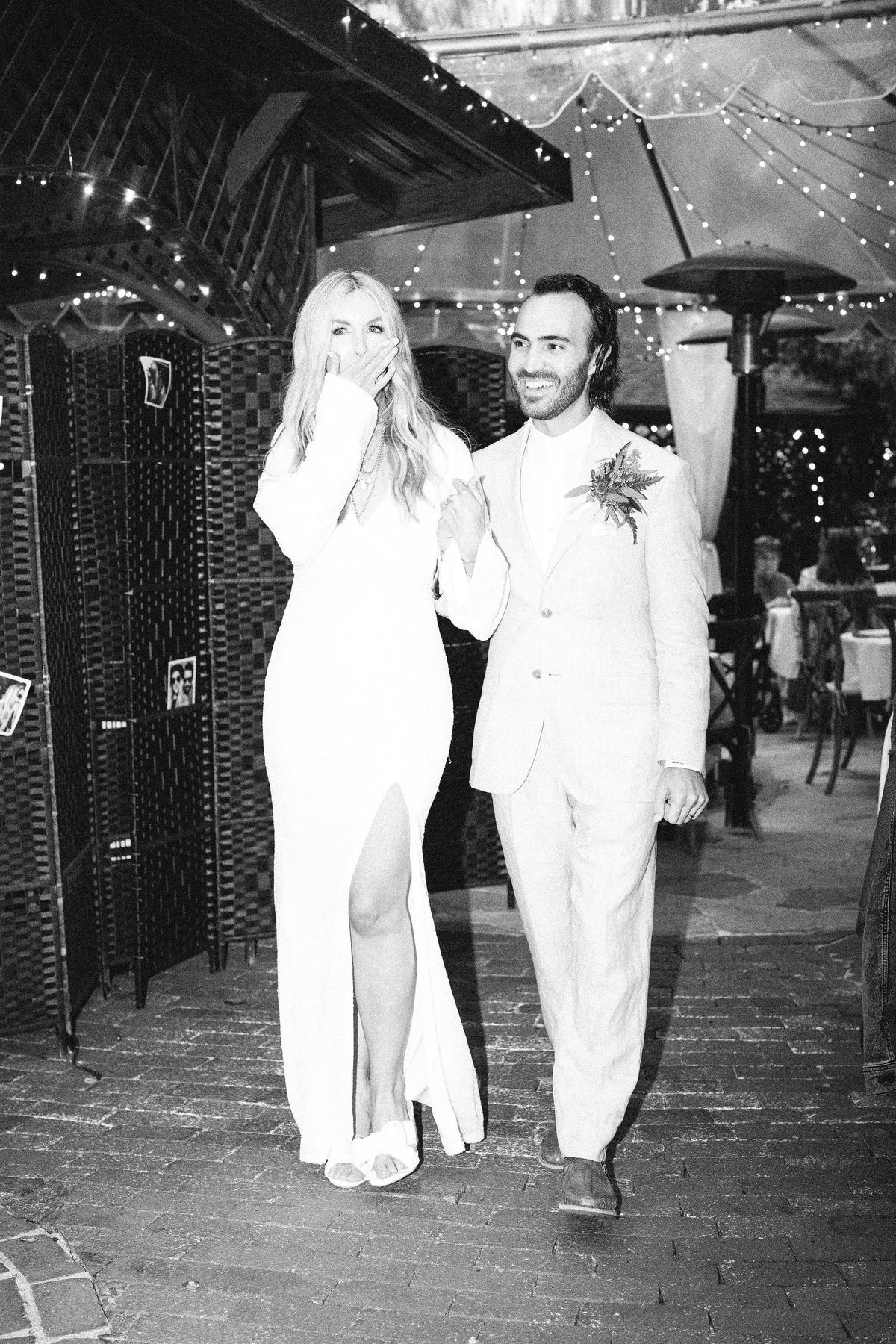 couple's wedding reception celebration at the inn of the seventh ray in topanga canyon, california
