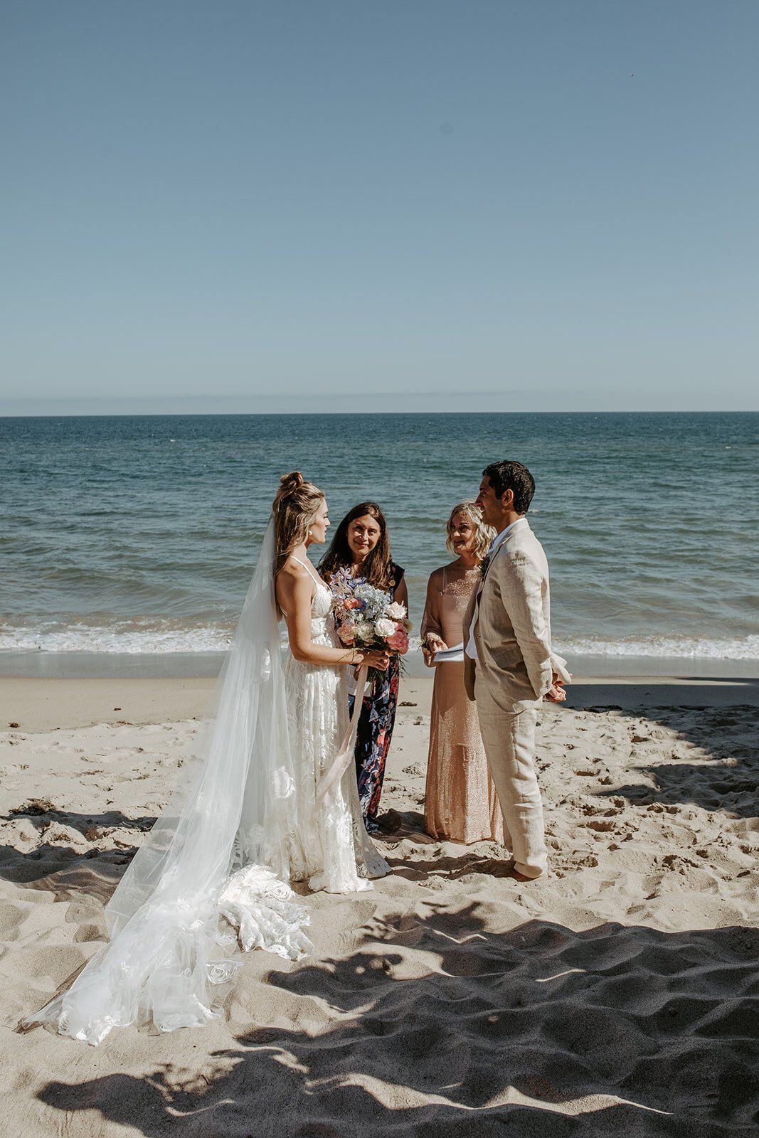 boho beach micro wedding during covid 19