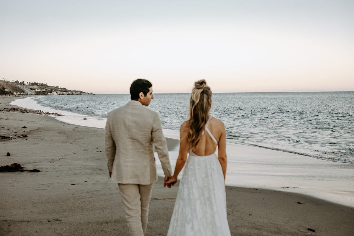 beach wedding in malibu