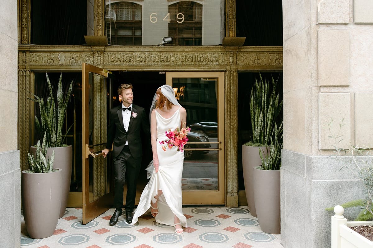 modern downtown los angeles wedding