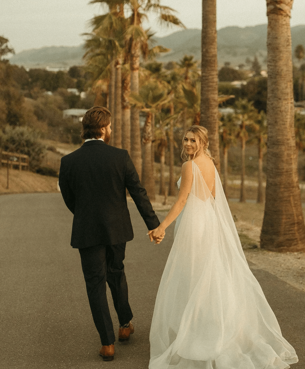 Iconic looking couple during their Los Alamos Wedding in Los Alamos California