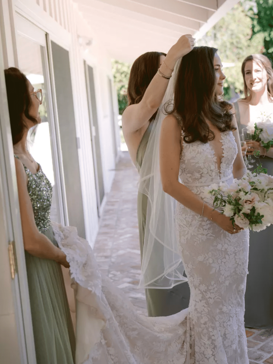 backyard garden wedding in los angeles published in brides