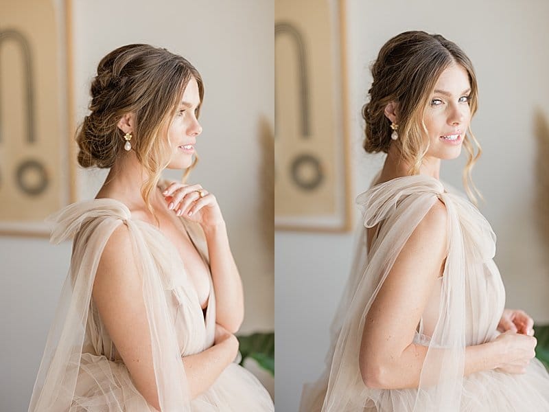loose and flowy bridal hair for this stunning LA bride