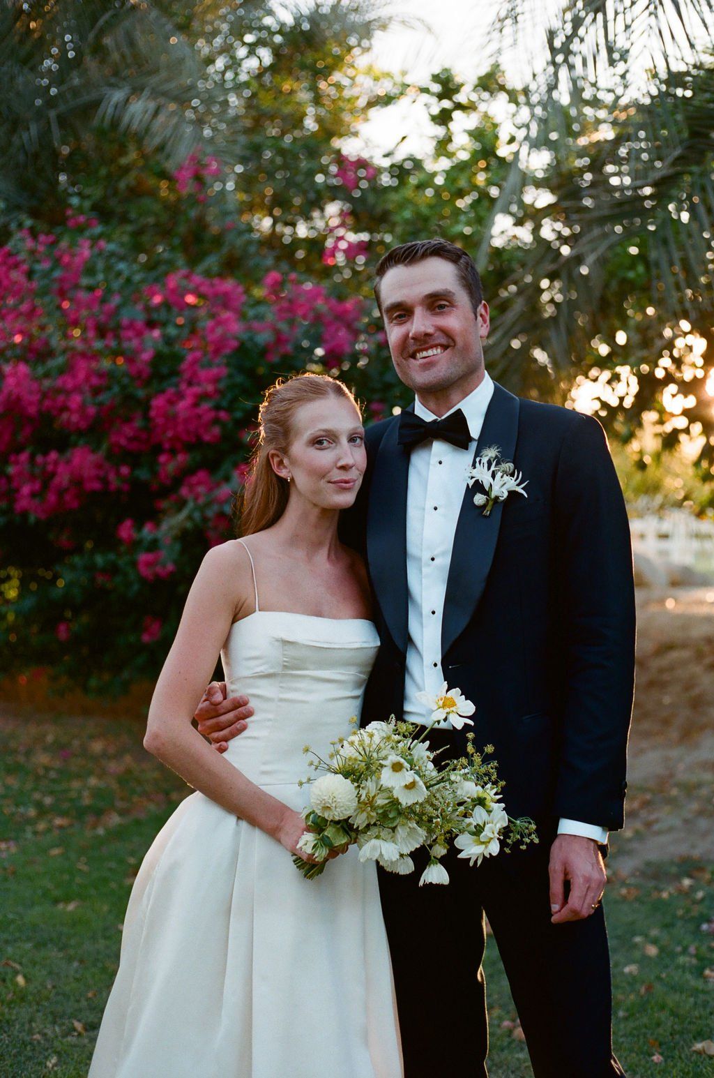 couple plans palm springs wedding