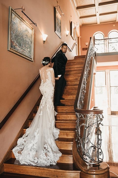 stunning couple's intimate wedding at maxwell house in pasadena, ca