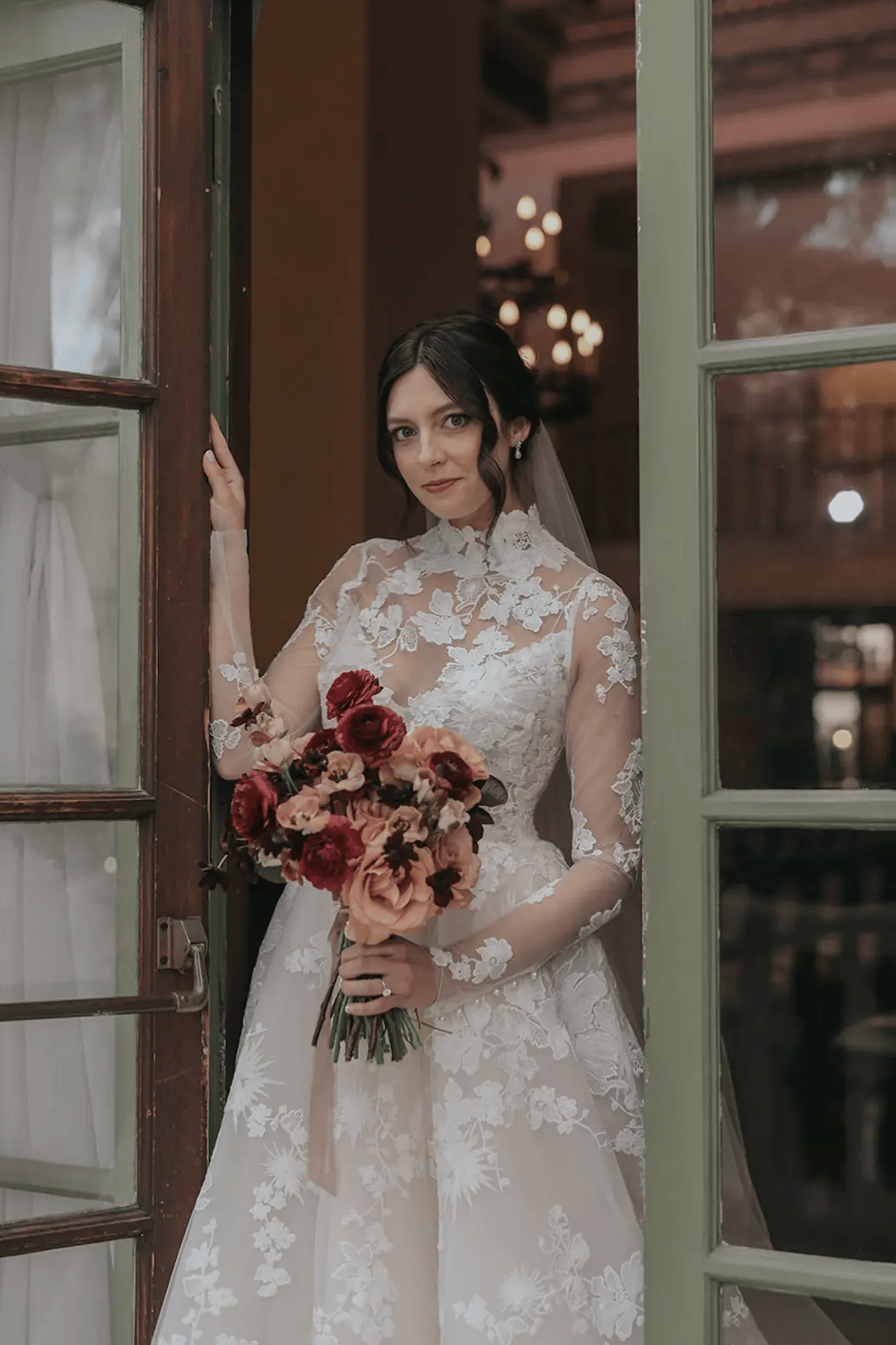 hair and makeup for this dark and moody wedding at the ebell of los angeles