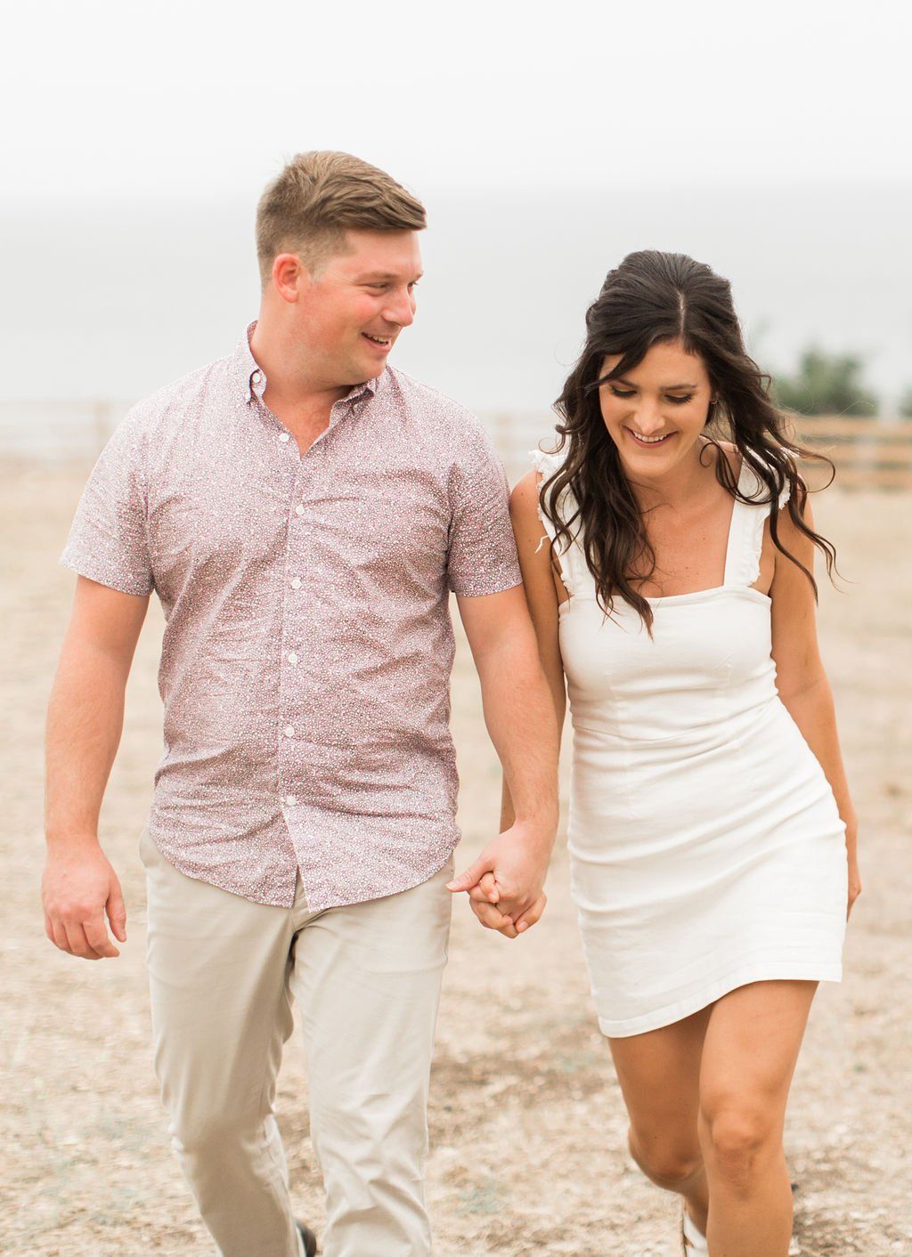 Couple gets engaged on beach in Palos Verdes California