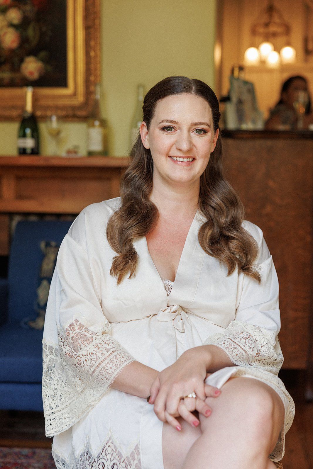 Natural and romantic hair and makeup look for this santa barbara bride