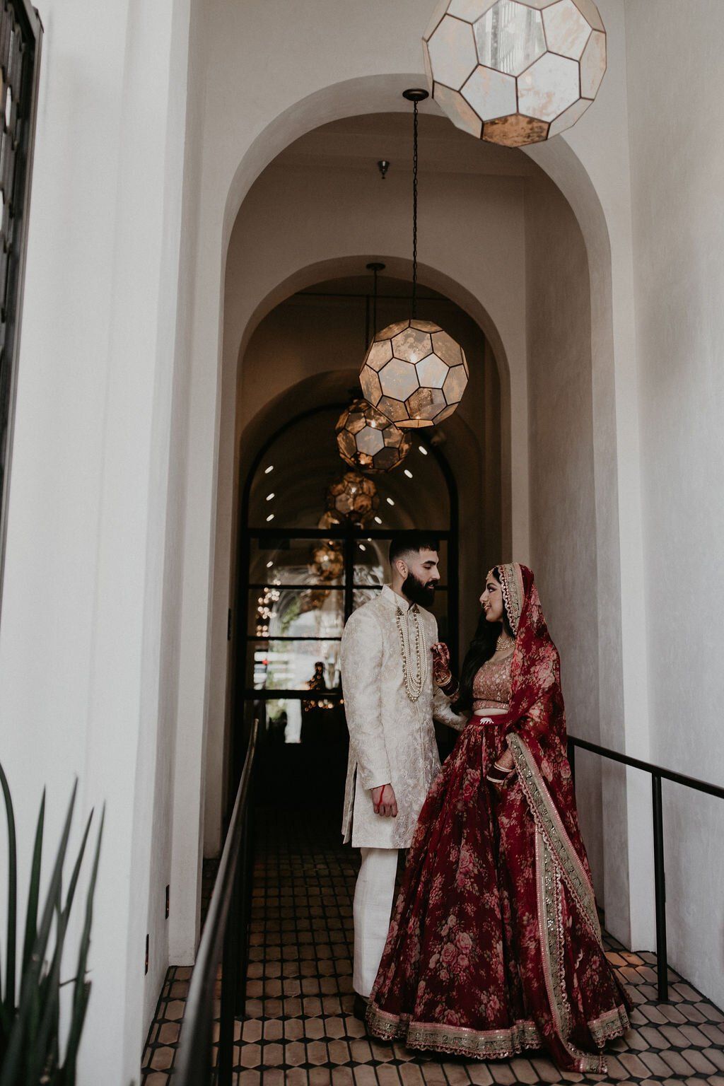 LA couple plan beautiful and trendy indian wedding at The Valentine
