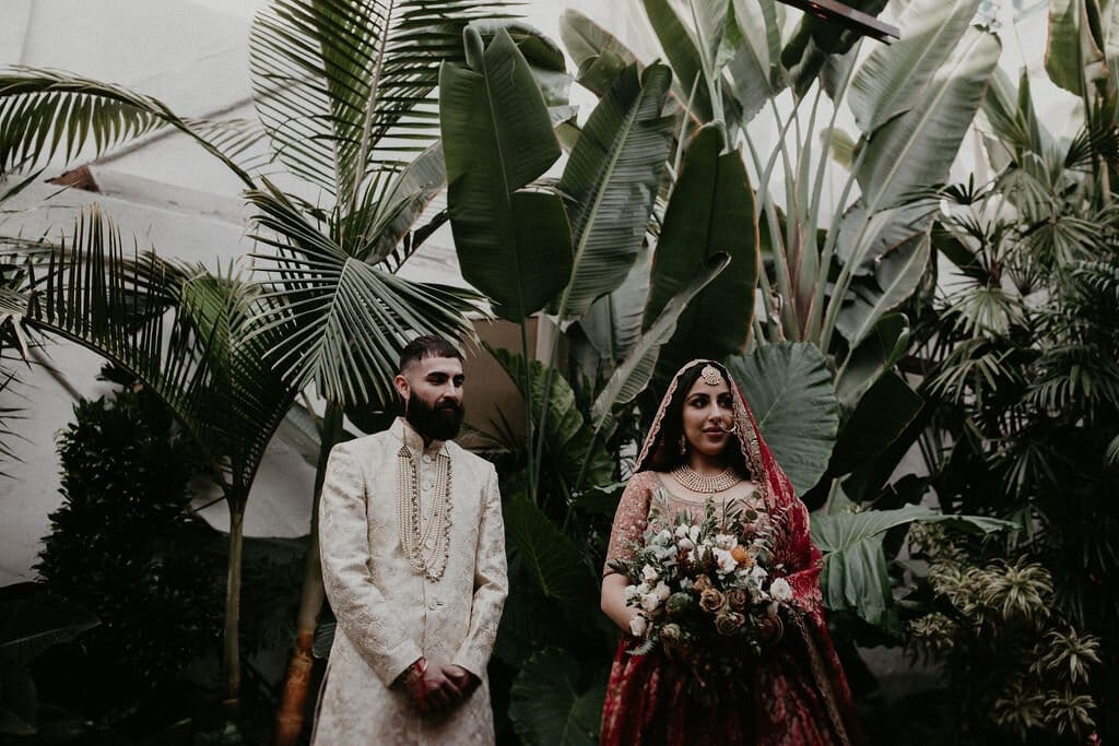 trendy and modern dtla indian wedding at the valentine