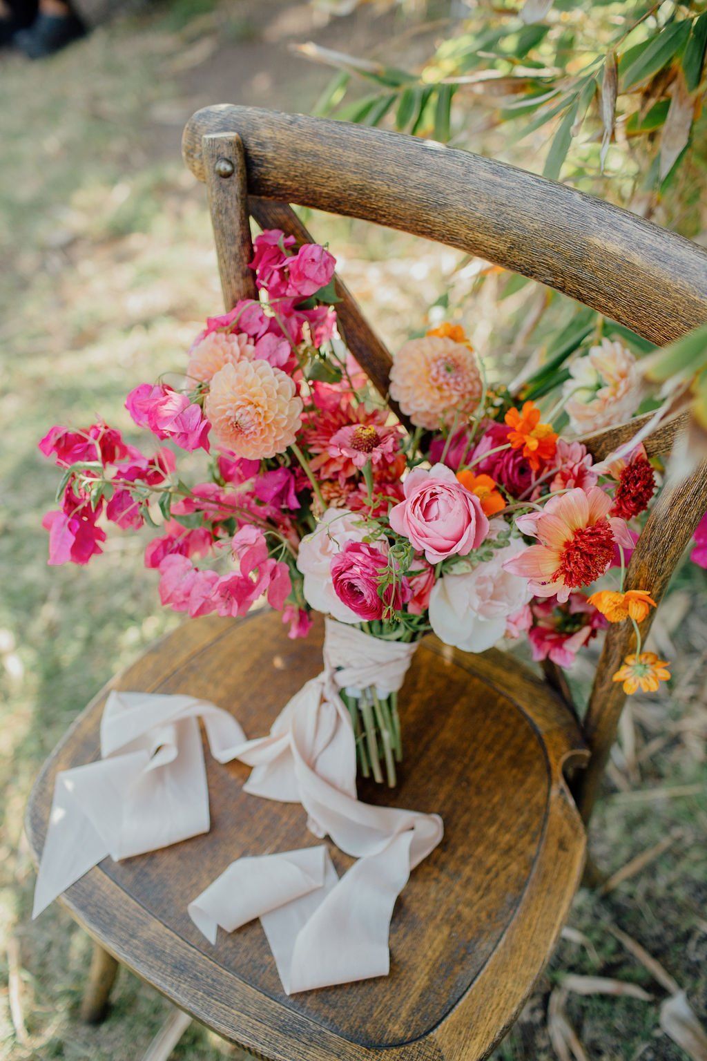 colorful florals for this santa barbara wedding